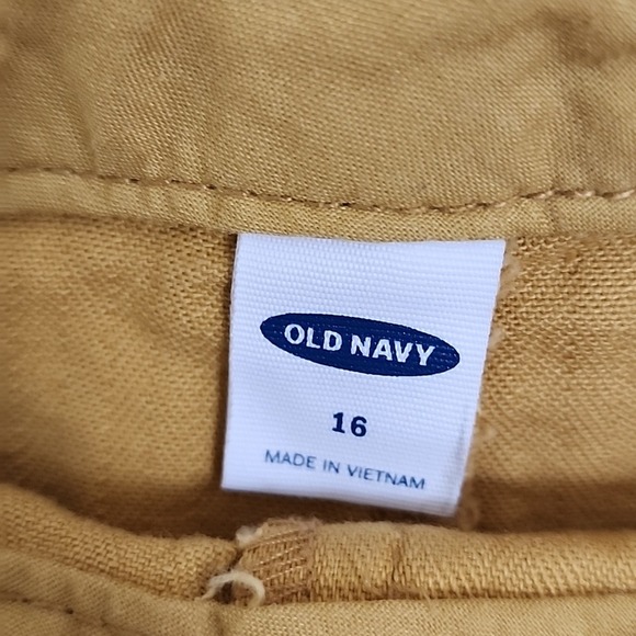 Old Navy Button Fly Yellow Gold Shorts Size 16 - Picture 3 of 6